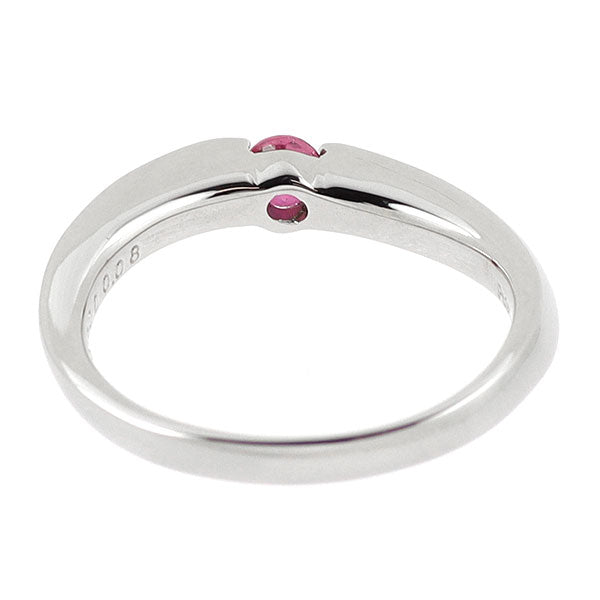 Pt950 ルビー ダイヤモンド リング 0.20ct D0.08ct