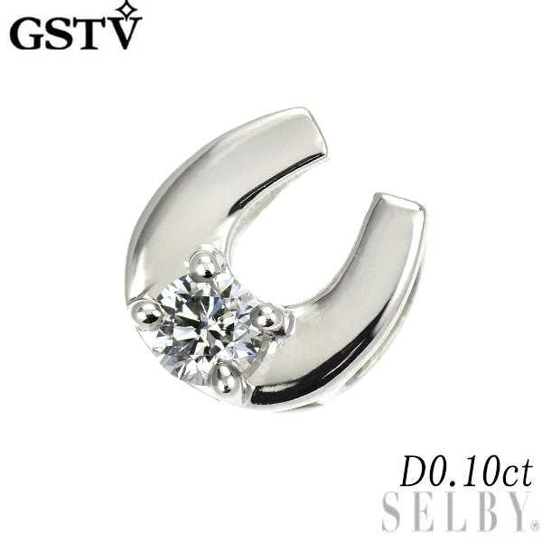 GSTV Pt999 ダイヤモンド ペンダントトップ 0.10ct 馬蹄 — セルビー  