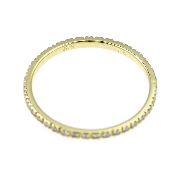 K18YG ダイヤモンド リング 0.26ct フルエタニティ
