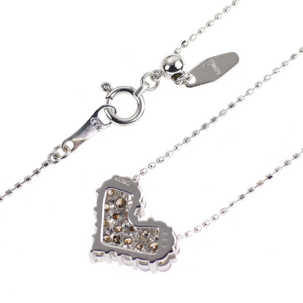 K18WG ダイヤモンド ペンダントネックレス 0.50ct ハート