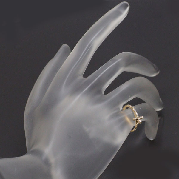 エテ/ete K18YG ダイヤモンド リング 0.12ct ピンキー