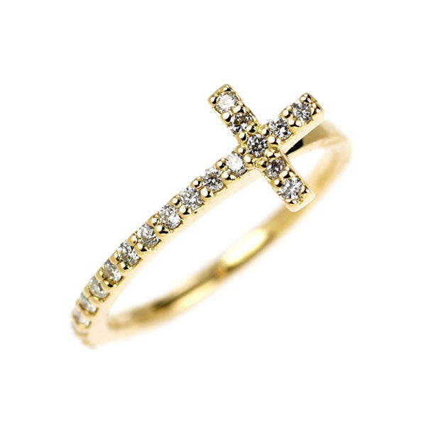 エテ/ete K18YG ダイヤモンド リング 0.12ct ピンキー