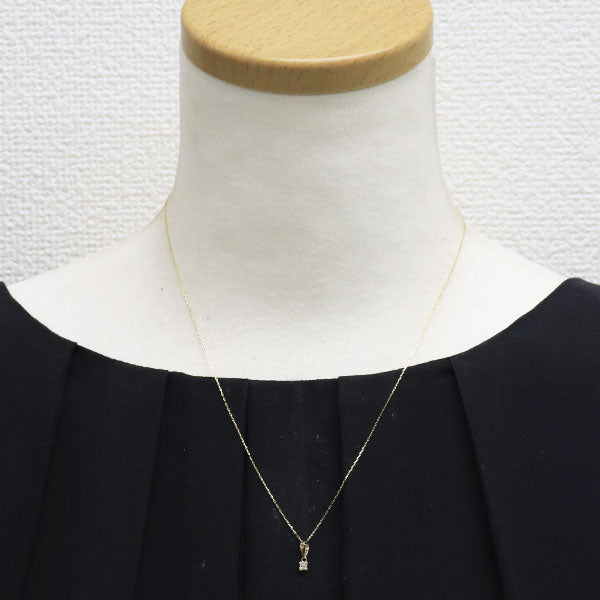 K18YG ダイヤモンド ペンダントネックレス 0.09ct