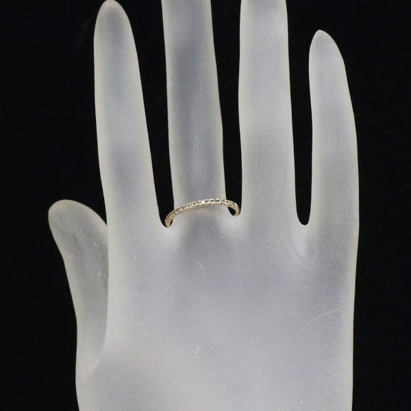 K18PG ダイヤモンド リング 0.13ct ハーフエタニティ