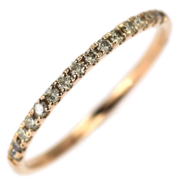 K18PG ダイヤモンド リング 0.13ct ハーフエタニティ