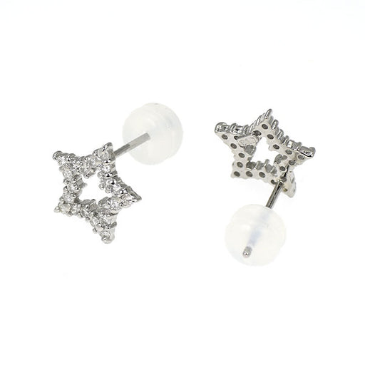ダイヤ　ピアス　トータル0.517 PT900/モリモリ様ご検討中 Pt900 ダイヤモンド ピアス 0.26ct スター — セルビーオンラインストア