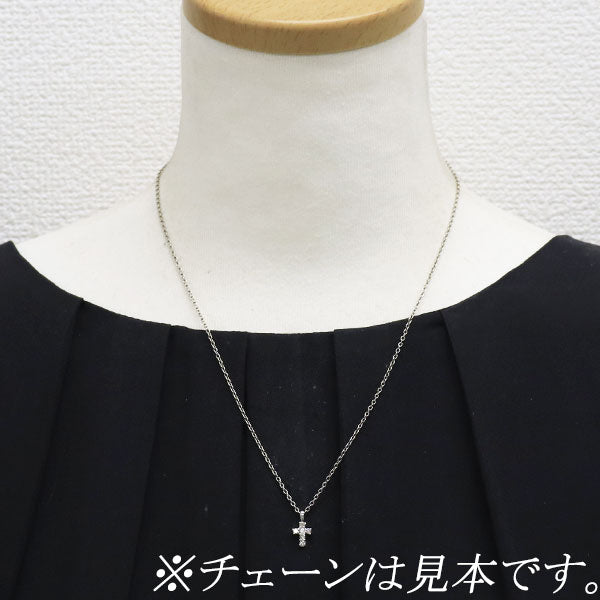 Pt900 ダイヤモンド ペンダントトップ 0.20ct クロス