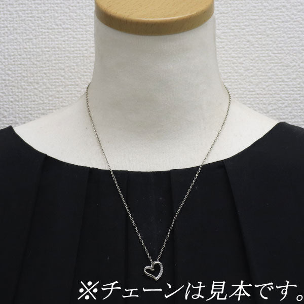 Pt900 ダイヤモンド ペンダントトップ ハート — セルビーオンラインストア