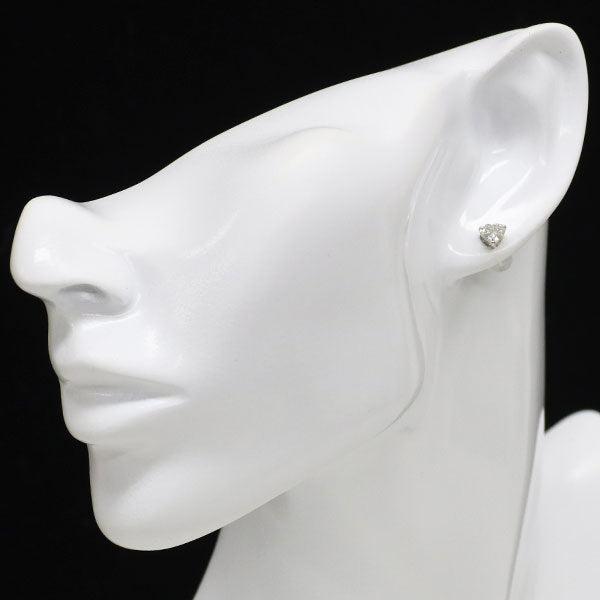 新品 Pt900 ハートシェイプ ダイヤモンド ピアス 0.762ct H/I SI1-2