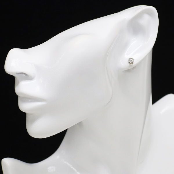 新品 Pt900 プリンセスカット ダイヤモンド ピアス 0.601ct E/F VS1-2