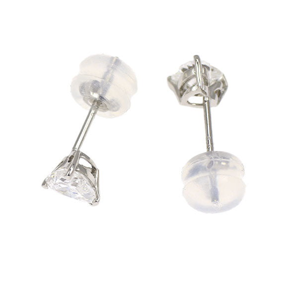 新品 Pt900 ハートシェイプ ダイヤモンド ピアス 0.600ct F/G SI2