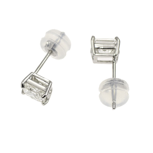 新品 Pt900 プリンセスカット ダイヤモンド ピアス 0.805ct G/H VS2