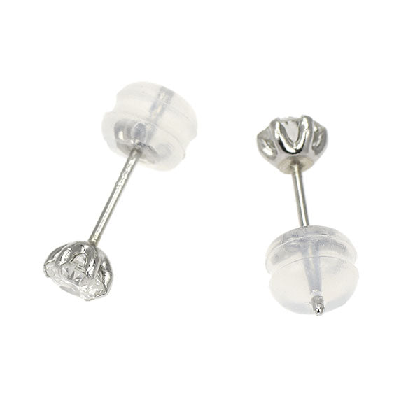 新品 Pt900 サーキュラーブリリアントカット ダイヤモンド ピアス 0.418ct F/H VS2