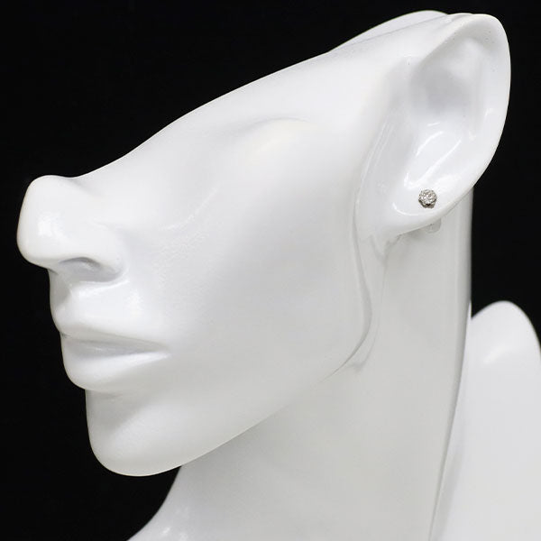 新品 Pt900 サーキュラーブリリアントカット ダイヤモンド ピアス 0.418ct F/H VS2