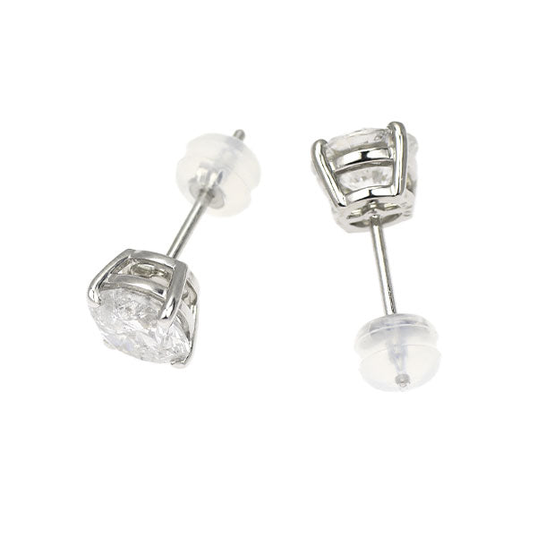 新品 Pt900 片側LDH ダイヤモンド ピアス 2.677ct G I1 VG/G