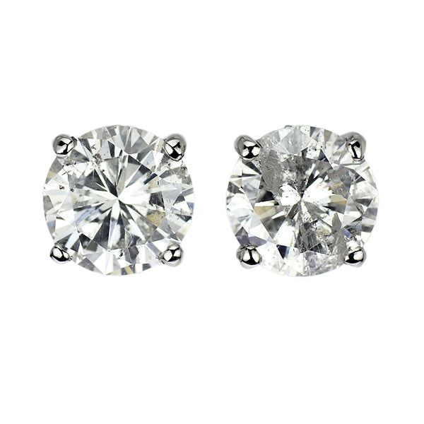 新品 Pt900 片側LDH ダイヤモンド ピアス 2.677ct G I1 VG/G