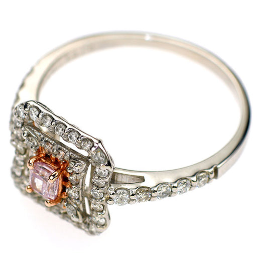 新品 希少 Pt900 天然ピンク ダイヤモンド リング 0.154ct FPP SI2