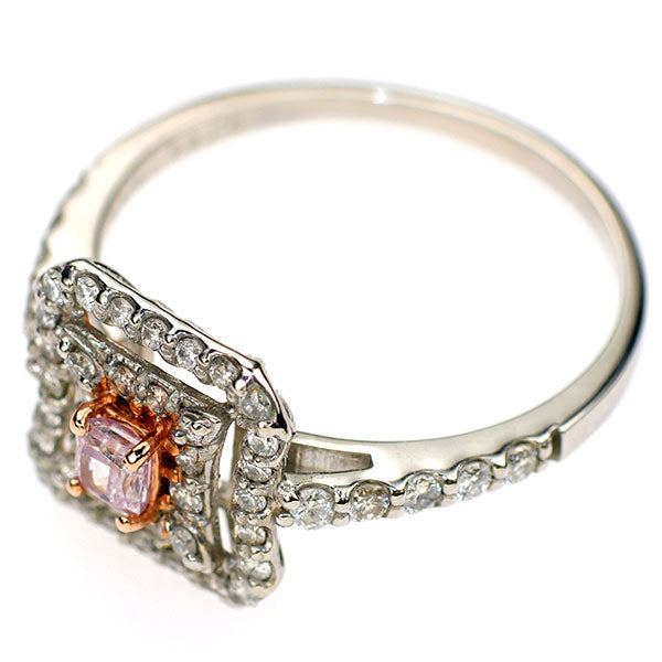 新品 希少 Pt900 天然ピンク ダイヤモンド リング 0.154ct FPP SI2