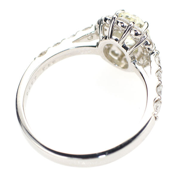 新品 Pt900 ダリアカット ダイヤモンド リング 0.957ct VLY SI1 D0