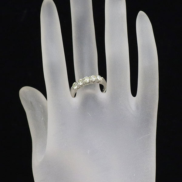 Pt1000 ダイヤモンド リング 1.08ct 一文字