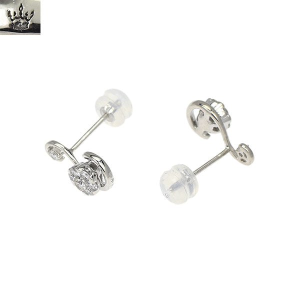 コロネット K18WG ダイヤモンド ピアス 0.38ct