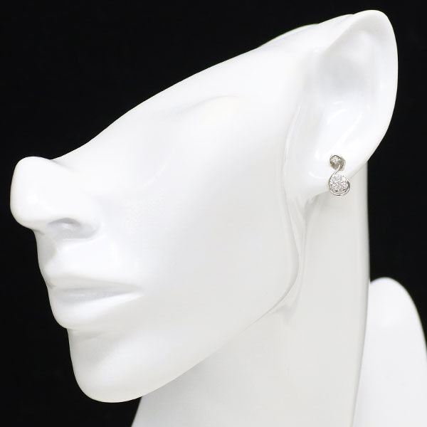コロネット K18WG ダイヤモンド ピアス 0.38ct