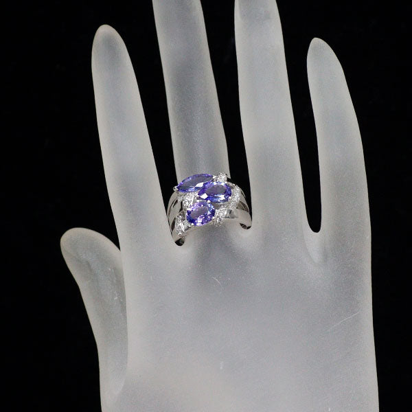 K18WG タンザナイト ダイヤモンド リング 2.50ct 0.24ct — セルビー K18WG タンザナイト ダイヤモンド リング 2.50ct 0.24ct — セルビー