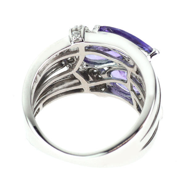 K18WG タンザナイト ダイヤモンド リング 2.50ct 0.24ct — セルビー