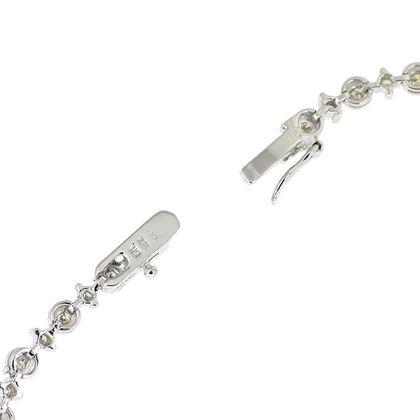 K18WG ダイヤモンド テニス ブレスレット 1.00ct