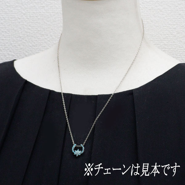 K18WG パライバトルマリン ペンダントトップ 0.30ct