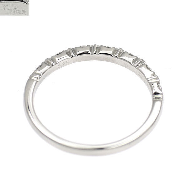 スタージュエリー Pt950 ダイヤモンド リング 0.25ct ハーフエタニティ