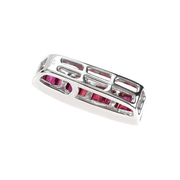 K18WG ルビー ペンダントトップ 0.71ct