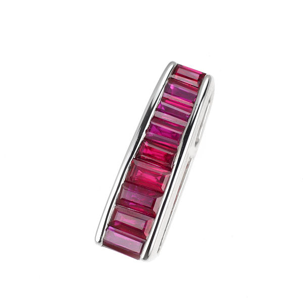 K18WG ルビー ペンダントトップ 0.71ct