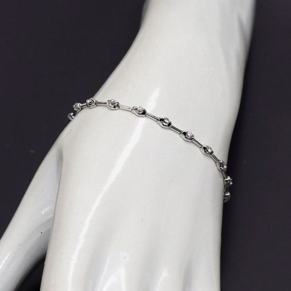 K18WG ダイヤモンド ブレスレット 0.50ct