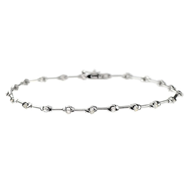 K18WG ダイヤモンド ブレスレット 0.50ct