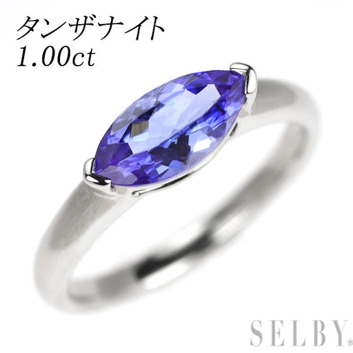 ☆ hiton ☆PT950天然タンザナイトリング Pt950 タンザナイト リング 1.00ct — セルビーオンラインストア