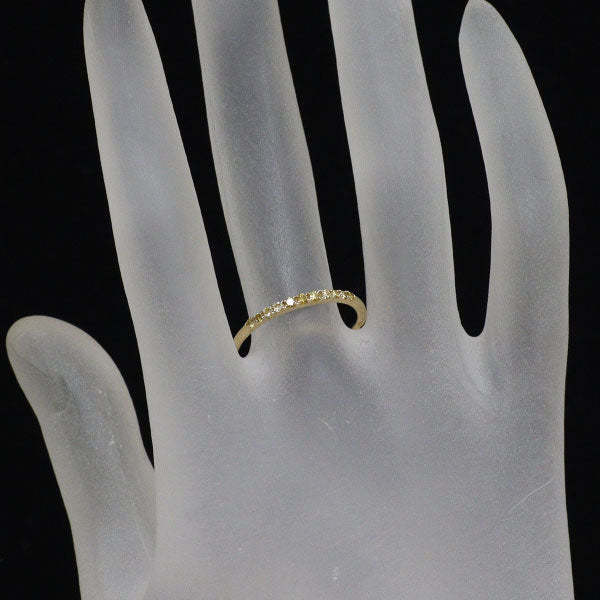GSTV K18YG 天然イエローダイヤモンド リング 0.17ct 一文字