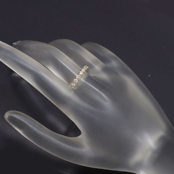 K18YG ダイヤモンド リング 0.50ct ハーフエタニティ