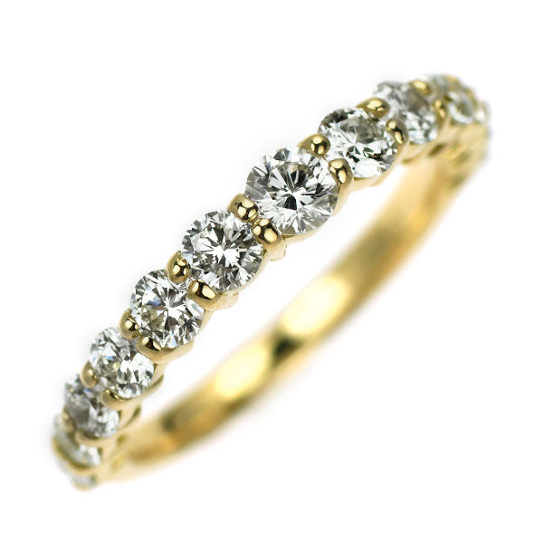 K18YG ダイヤモンド リング 1.00ct ハーフエタニティ