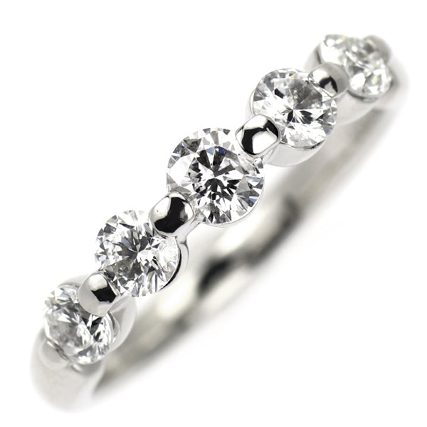 Pt900 ダイヤモンド リング 0.72ct 一文字