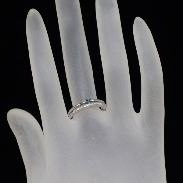 希少 Pt900 アレキサンドライト ダイヤモンド リング 0.13ct D0.15ct