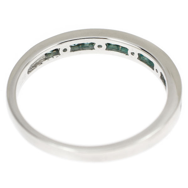 Pt950 パライバトルマリン リング 0.28ct ハーフエタニティ