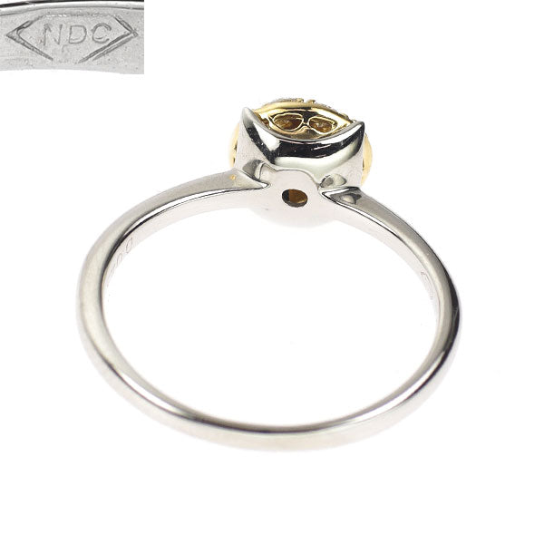 NDC Pt900/ K18YG ルビー ダイヤモンド リング 0.32ct D0.25ct