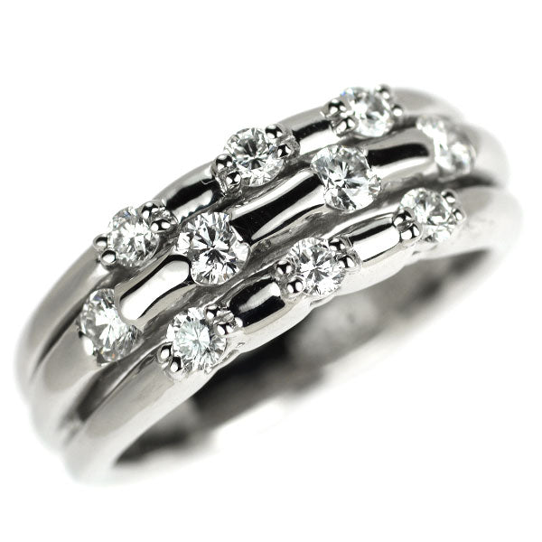 ブルーリバー Pt900 ダイヤモンド リング 0.53ct