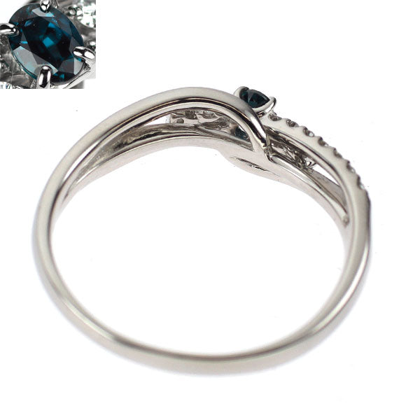 希少 Pt900 アレキサンドライト ダイヤモンド リング 0.15ct D0.19ct