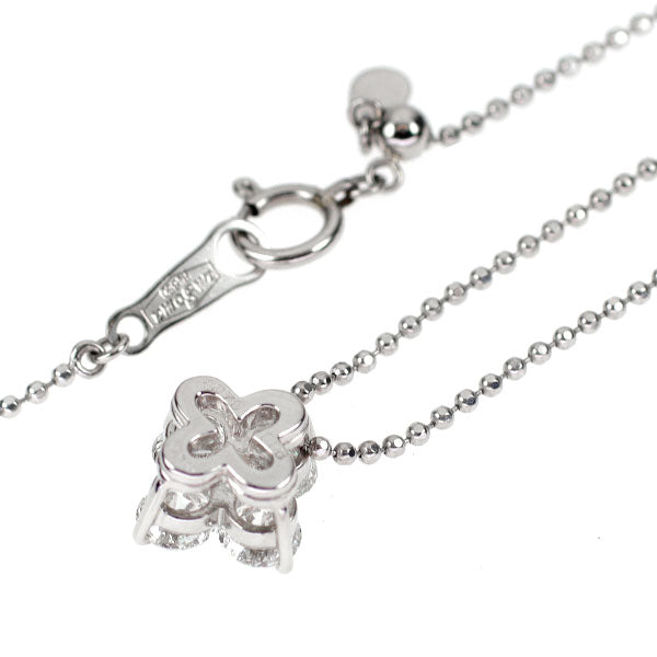 Pt900/ Pt850 ダイヤモンド ペンダントネックレス 0.08ct D1.070ct フラワー