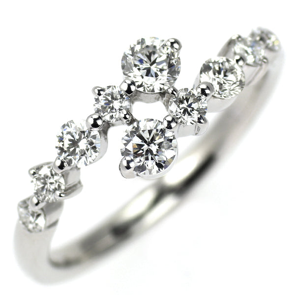 K18WG ダイヤモンド リング 0.50ct