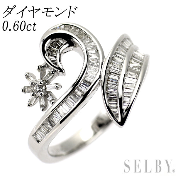 K18WG ダイヤモンド リング 0.60ct