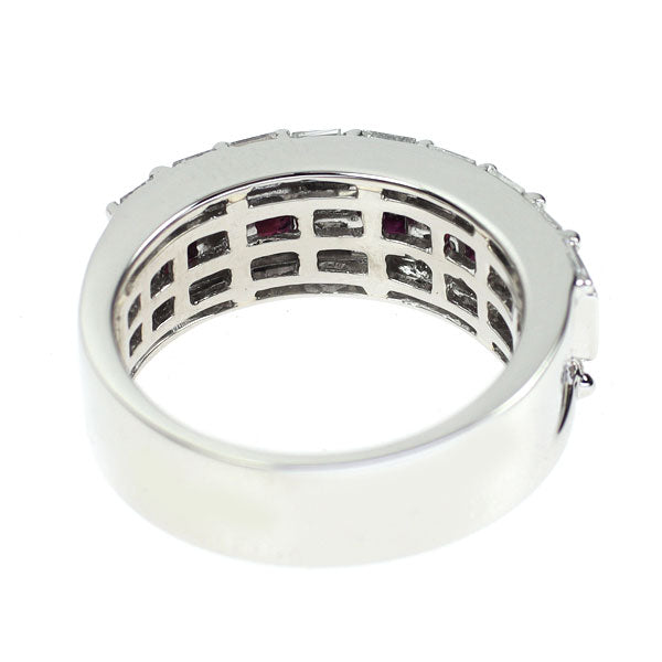 Pt950 ピンクサファイア ダイヤモンド リング 0.59ct D1.05ct