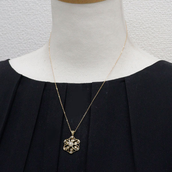 K18YG ダイヤモンド ペンダントネックレス 0.50ct